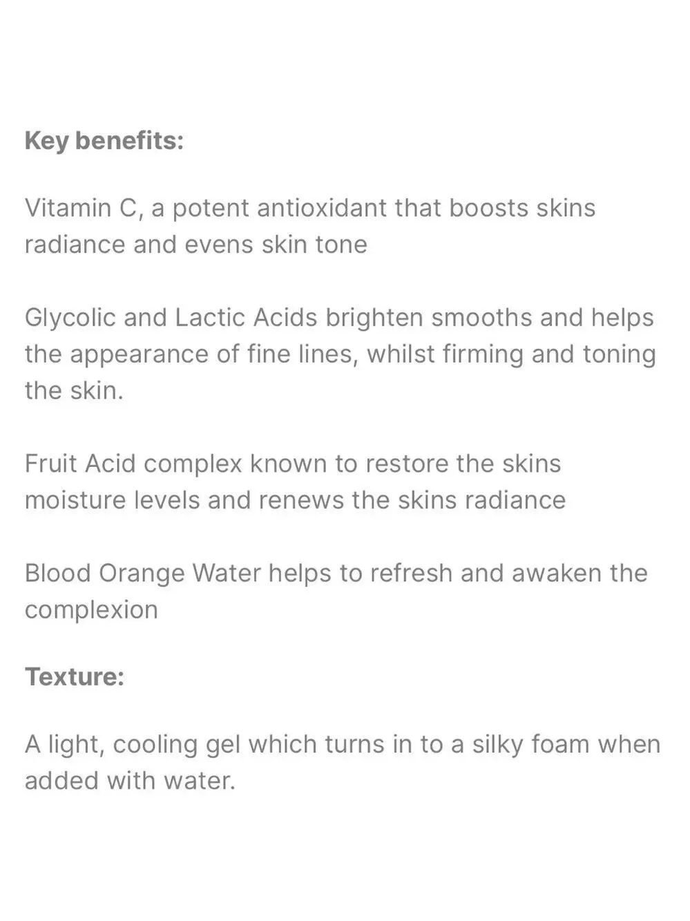 Rodial Vit C Brightening Cleanser | NEW | Travel Size 20mL